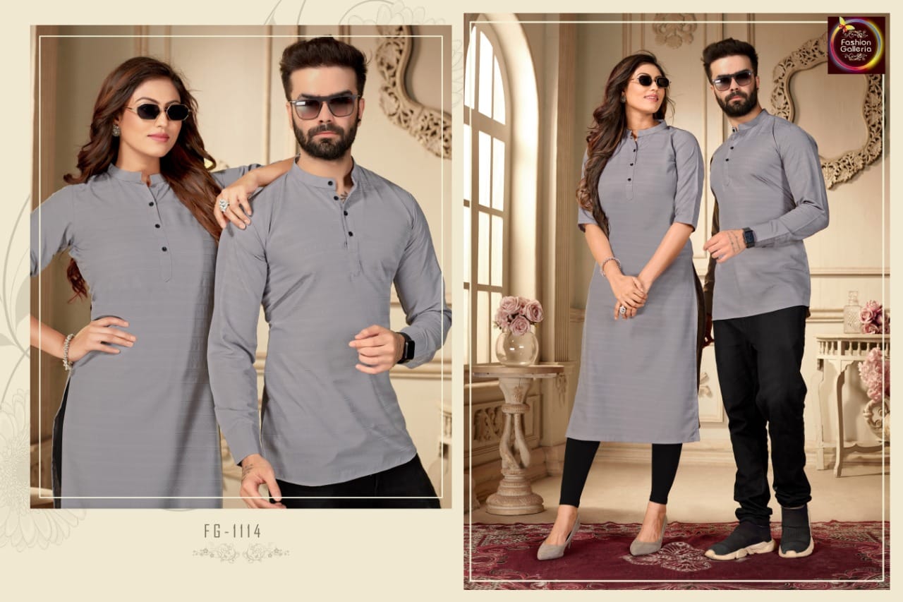 Fg Sui Dhaga New Fancy Party Wear Designer Couple Wear Kurta Collection
